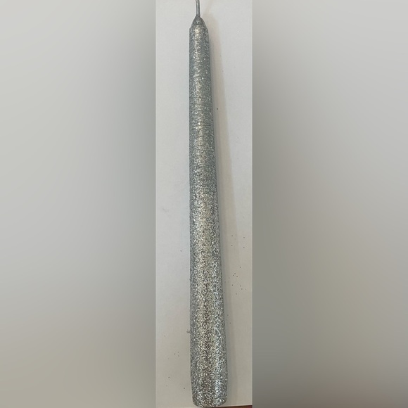 New in package 2 sets silver sparkly taper candles 8 total - Picture 4 of 6